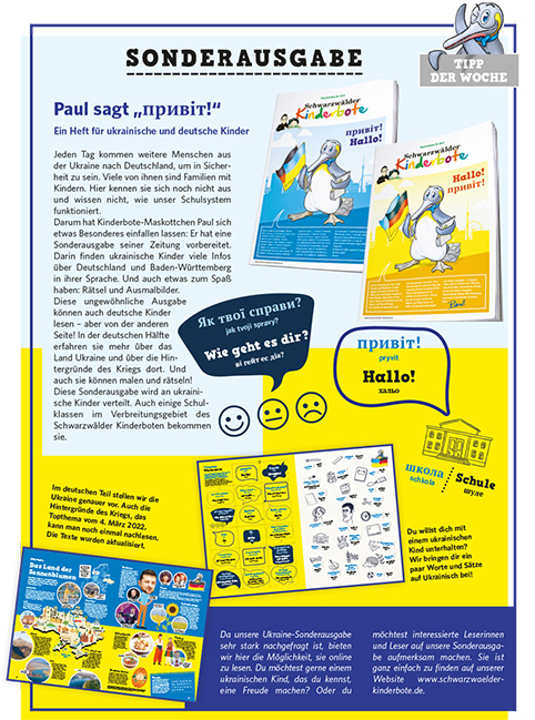 Ukraine-Sonderheft Kinderbote
